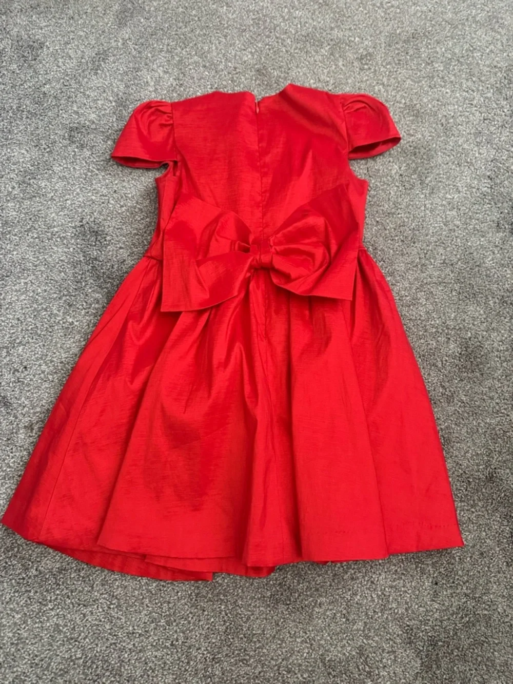 Bardot Bow Back Red Formal Dress Sz 7-8
